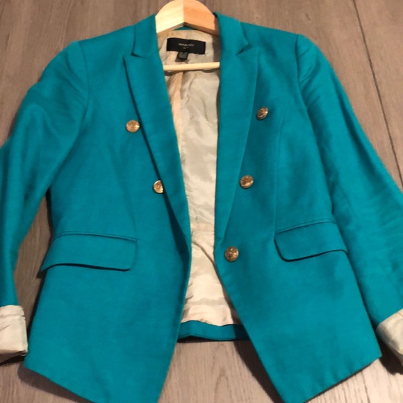 Green blazer Mango - Picture 1 of 6